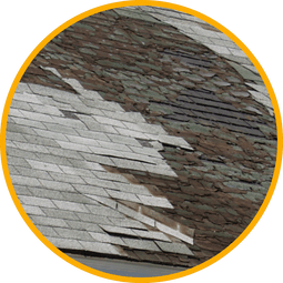 damaged roofing shingles