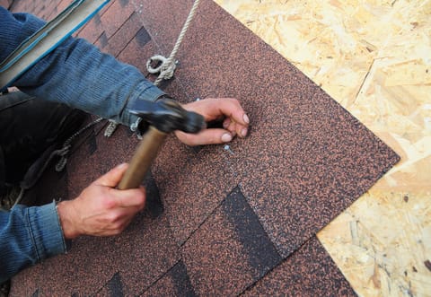 installation of asphalt roofing shingles Edmonton
