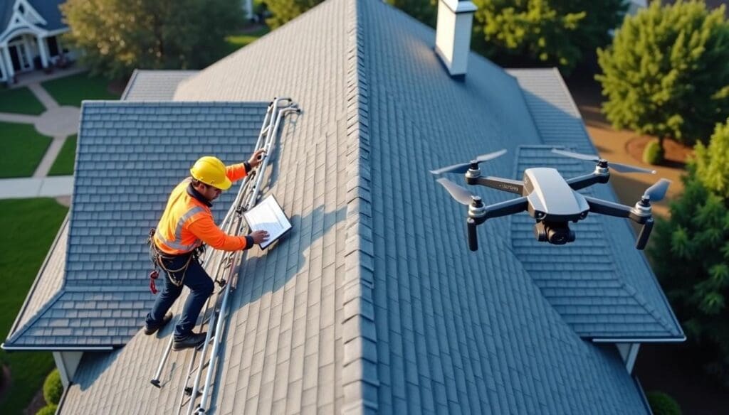 Drone roof inspection Edmonton saves time traditional methods 2025 Silverline Roofing Ltd