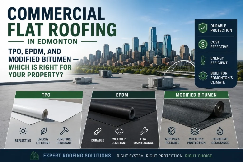 Commercial Flat Roofing in Edmonton