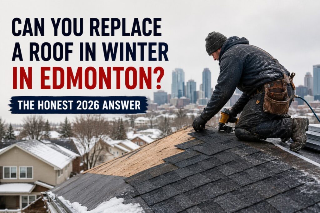 Can You Replace a Roof in Winter in Edmonton? The Honest 2026 Answer